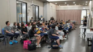 Speaker Speaking at the Being a Neighbour Workshop by Ian Yap