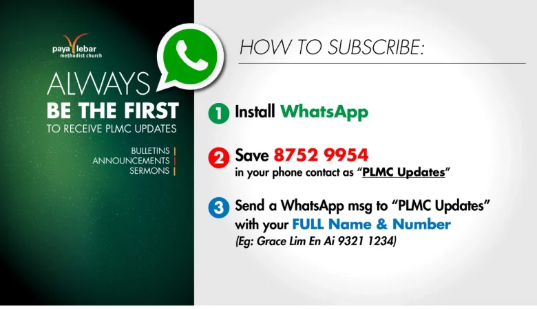 PLMC Updates WhatsApp Broadcast