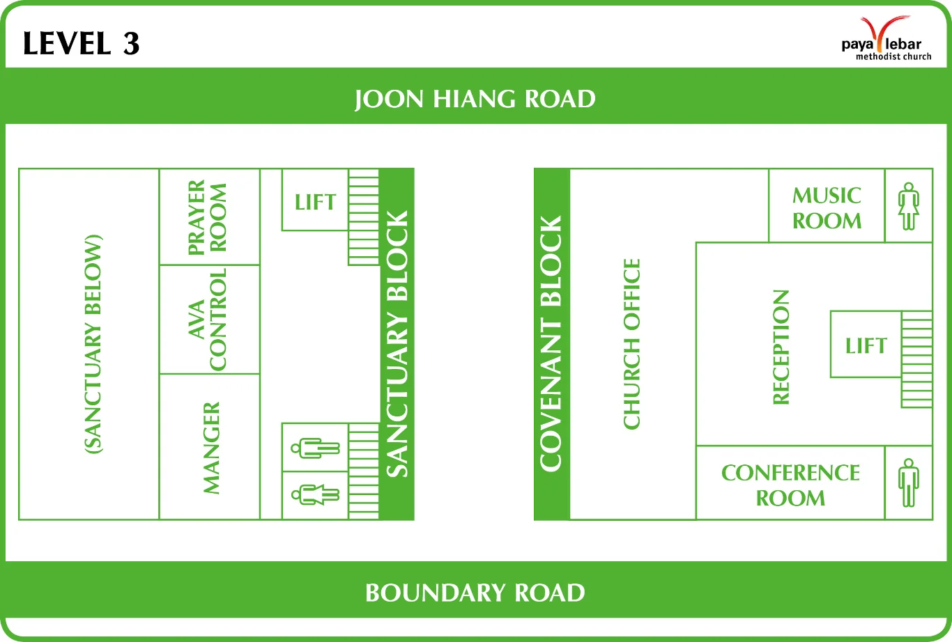 PLMC Rooms Directory Level 3