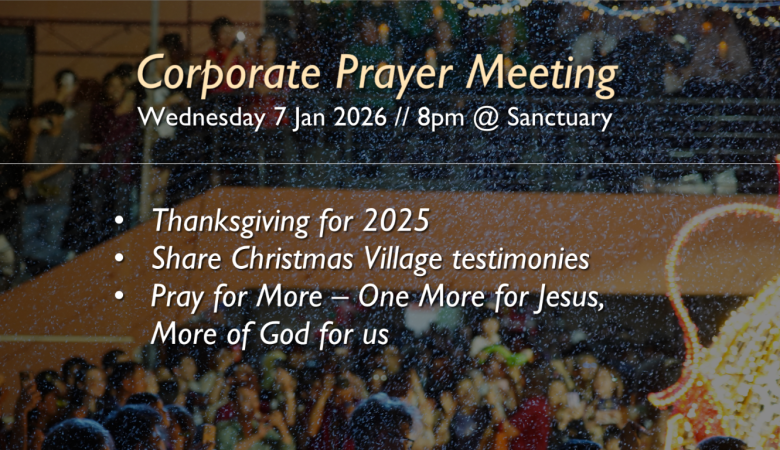 Jan Corporate Prayer Meeting  活石祷告会1月份
